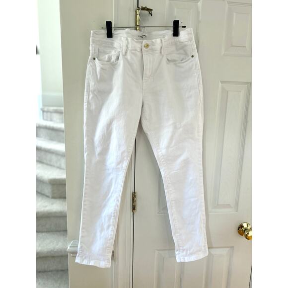 Frame Le Garcon White Straight Leg Ankle Length Jeans - Picture 2 of 7